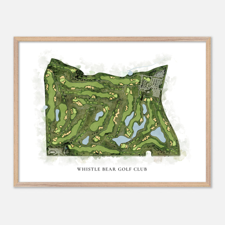 Print of Whistle Bear Golf Club Classic Map