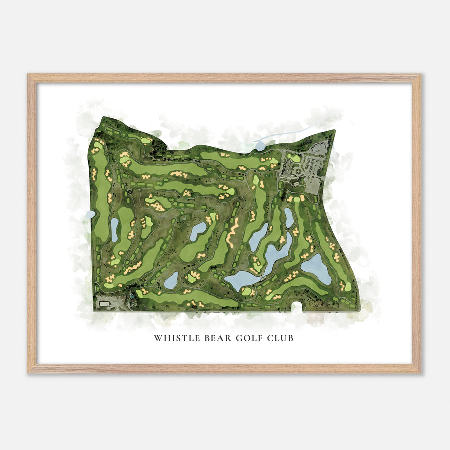 Print of Whistle Bear Golf Club Classic Map