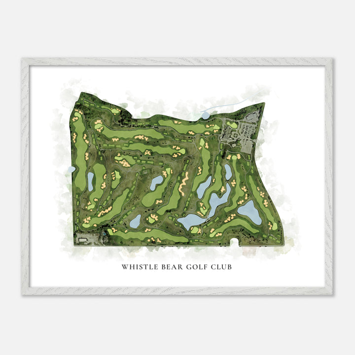 Print of Whistle Bear Golf Club Classic Map