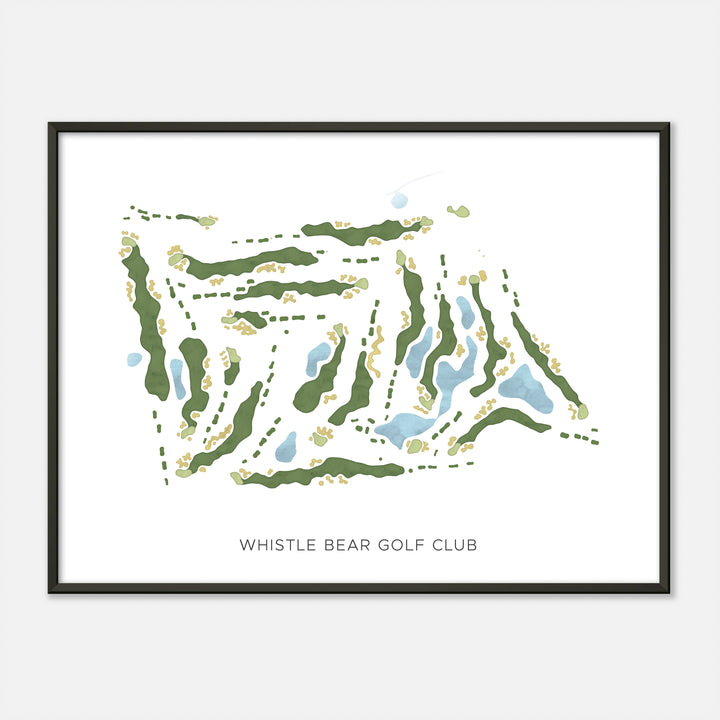 Print of Whistle Bear Golf Club Modern Map