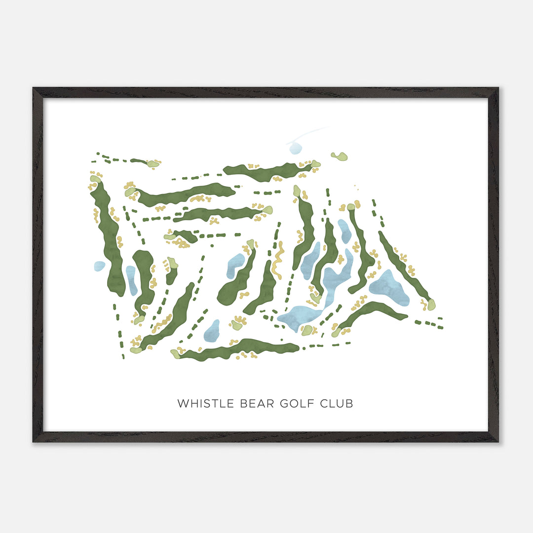 Print of Whistle Bear Golf Club Modern Map