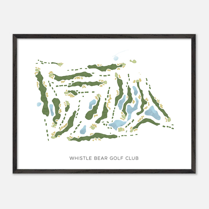 Print of Whistle Bear Golf Club Modern Map