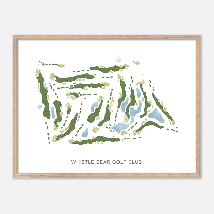 Print of Whistle Bear Golf Club Modern Map
