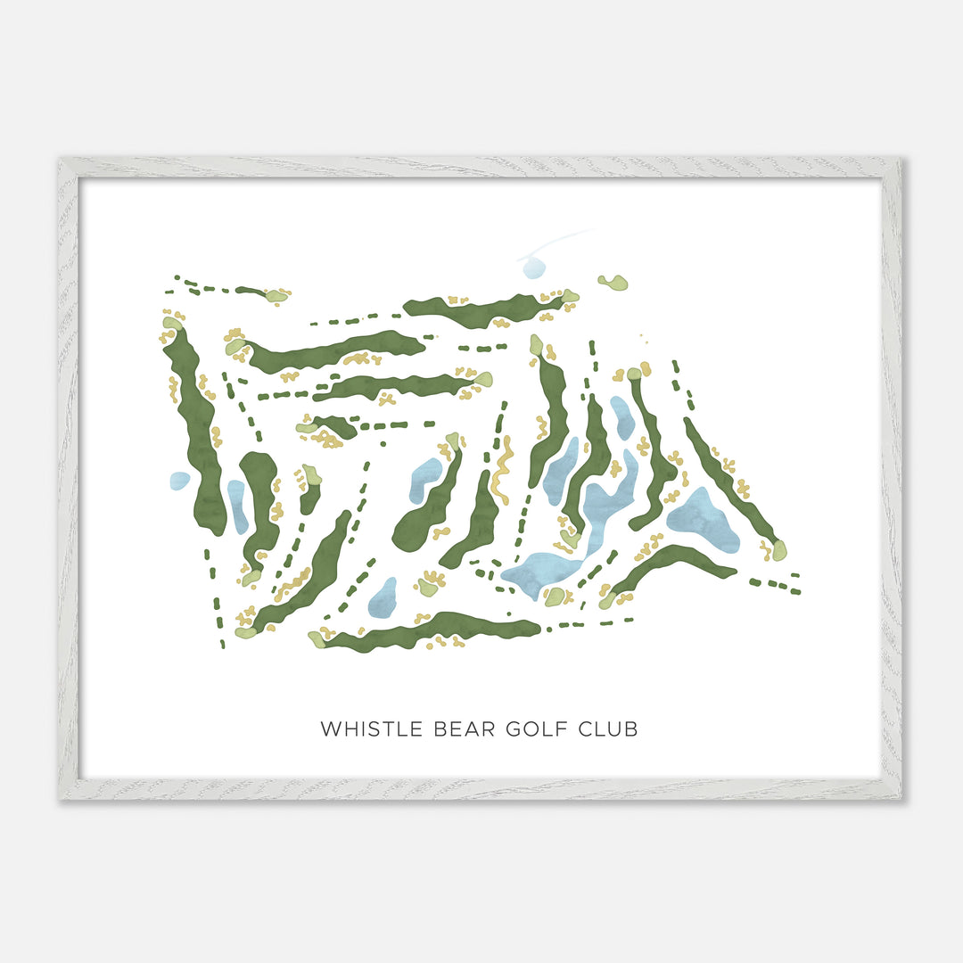 Print of Whistle Bear Golf Club Modern Map
