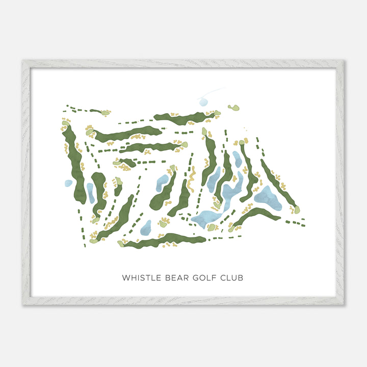 Print of Whistle Bear Golf Club Modern Map