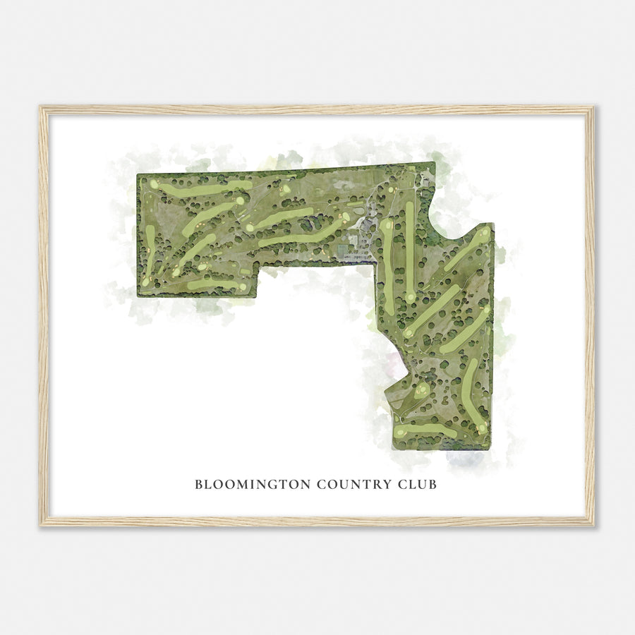 Print of Bloomington Country Club Classic Map