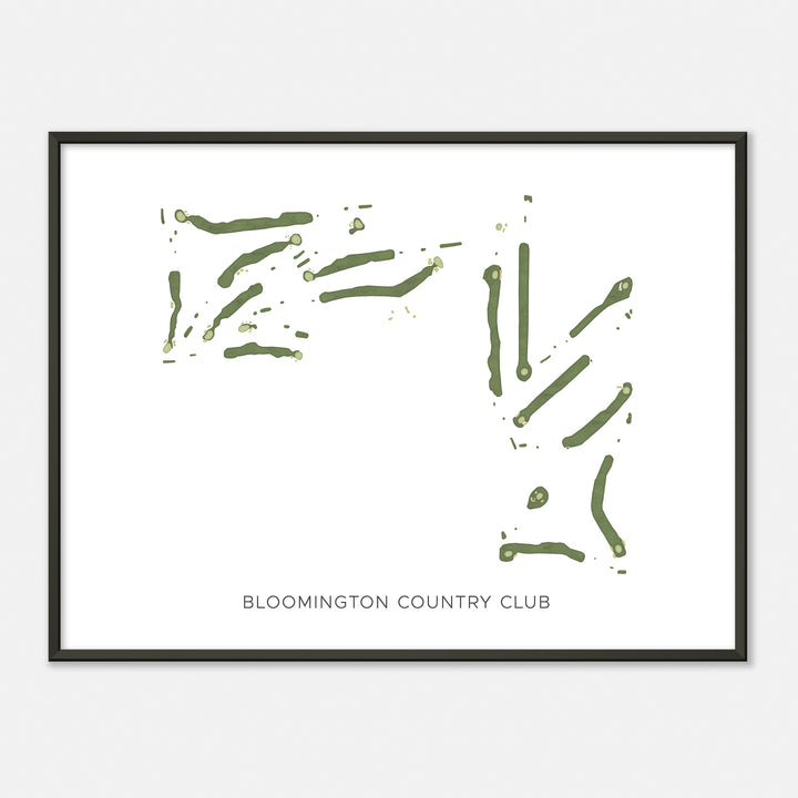 Print of Bloomington Country Club Modern Map