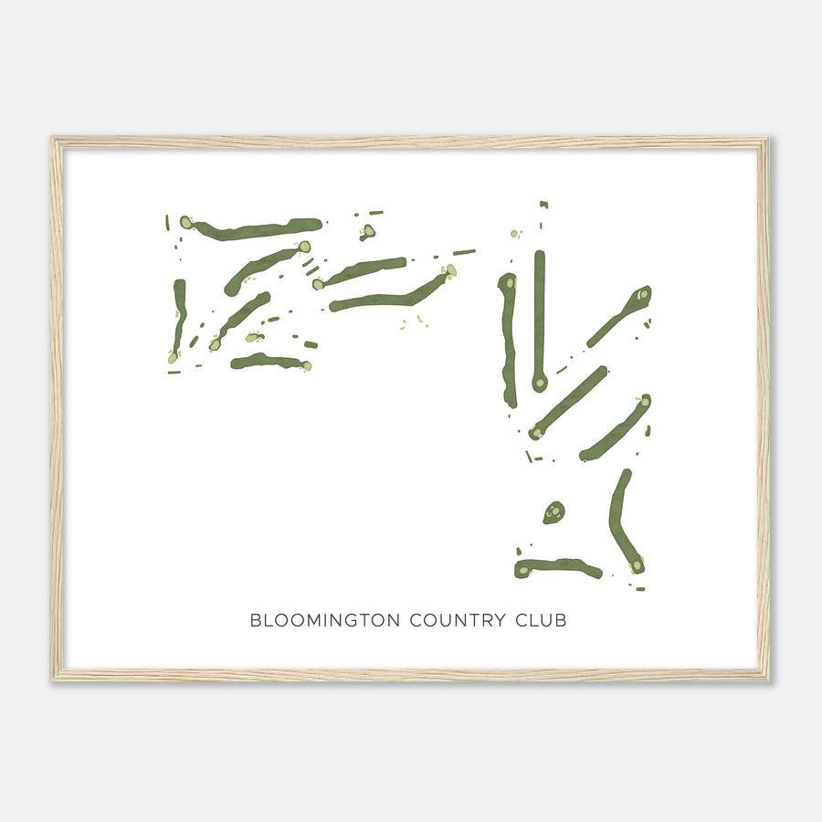 Print of Bloomington Country Club Modern Map