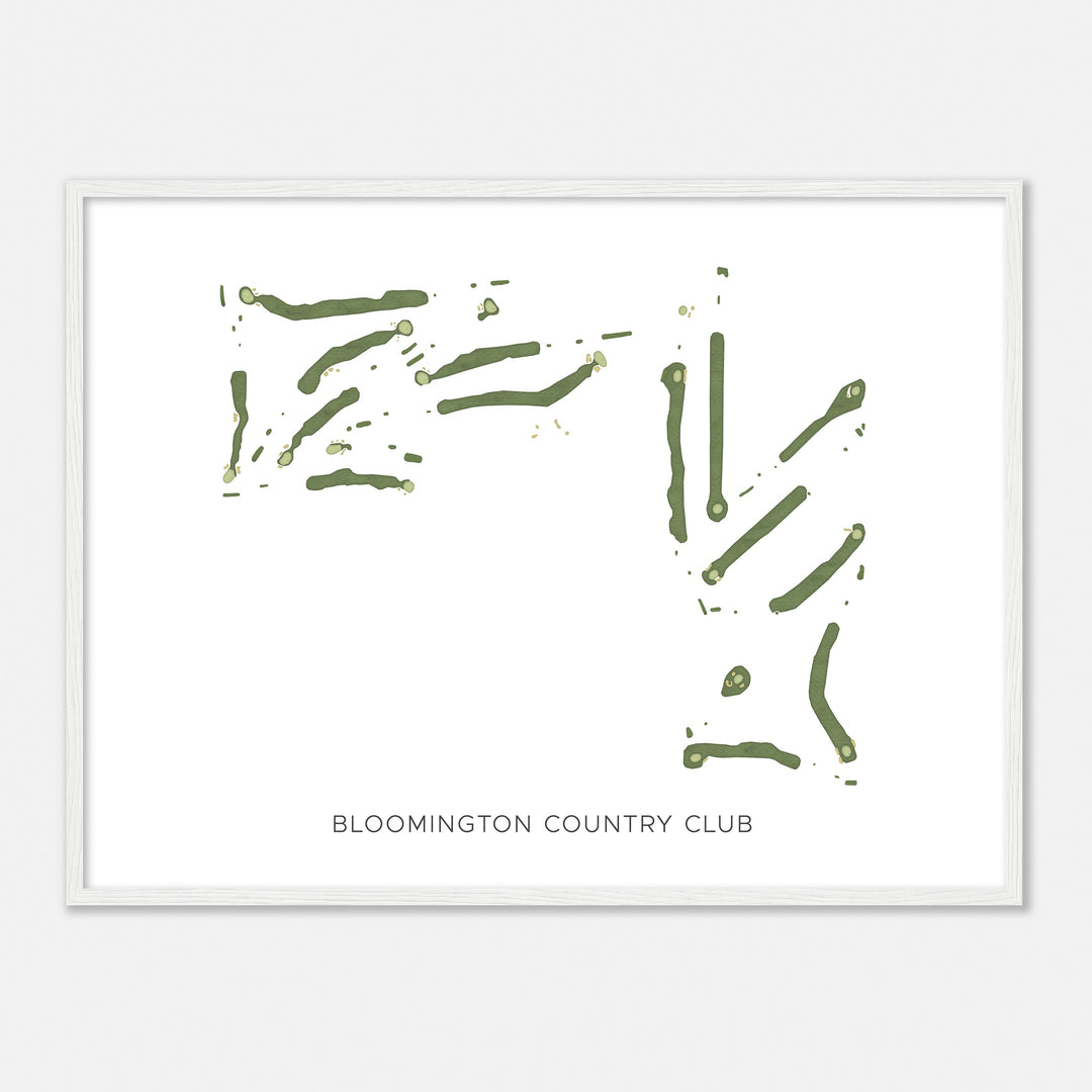 Print of Bloomington Country Club Modern Map