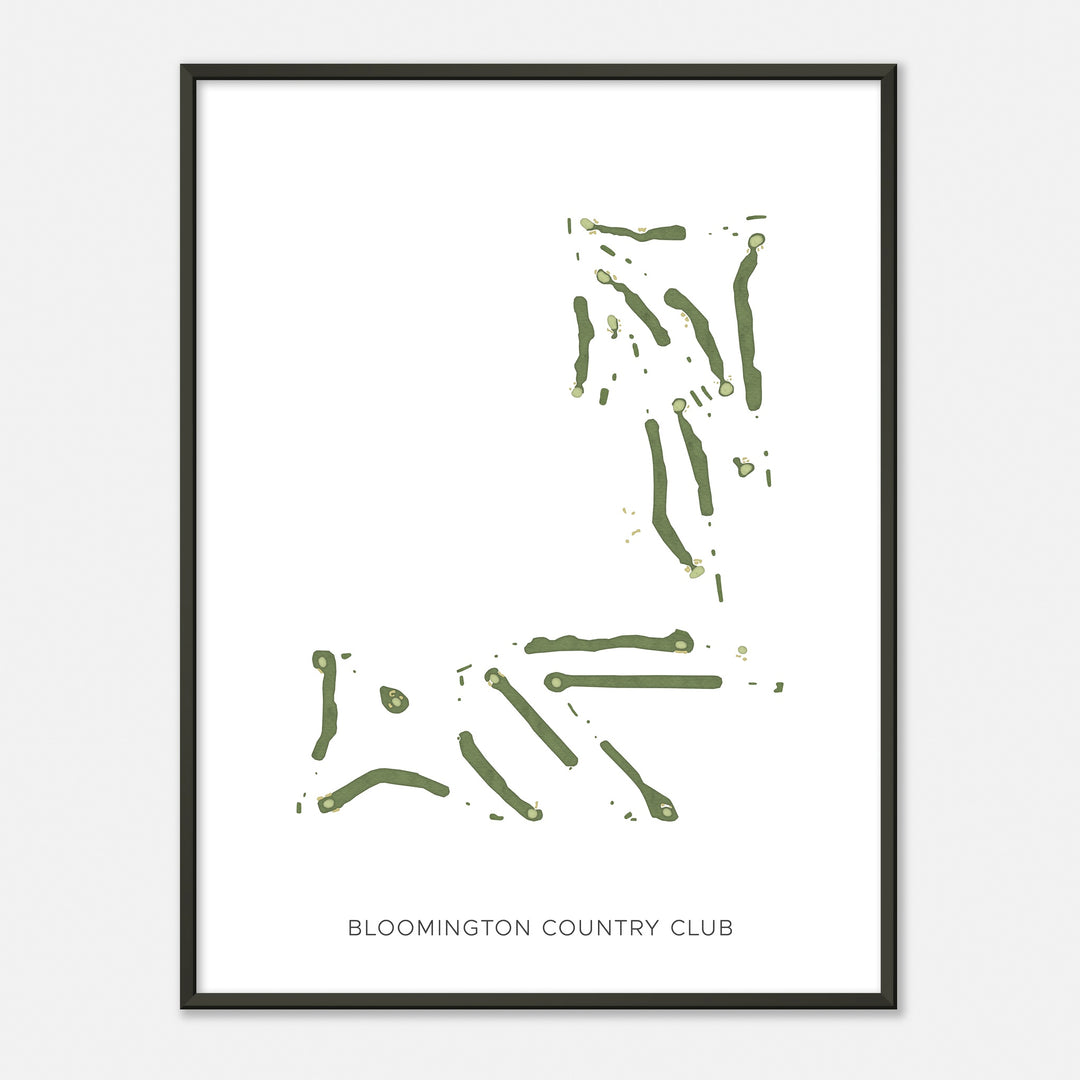 Print of Bloomington Country Club Modern Map