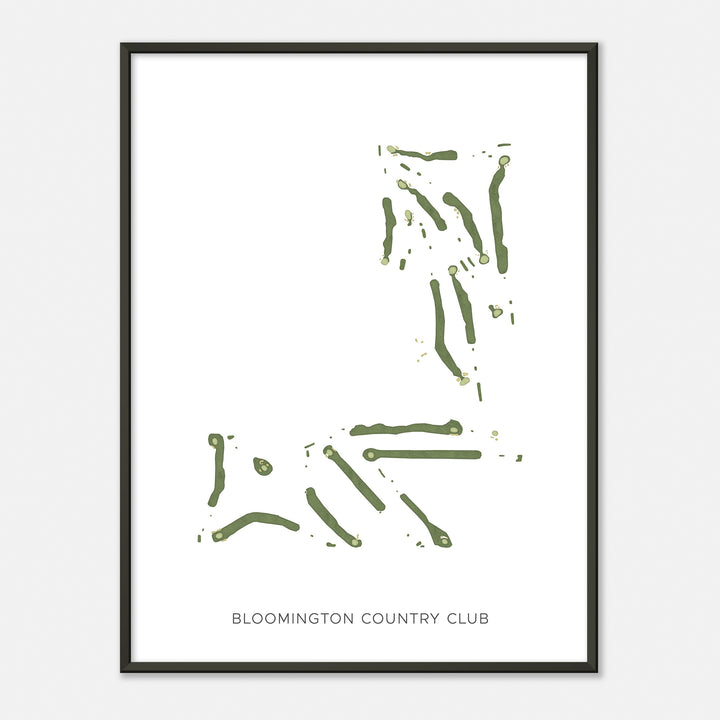 Print of Bloomington Country Club Modern Map