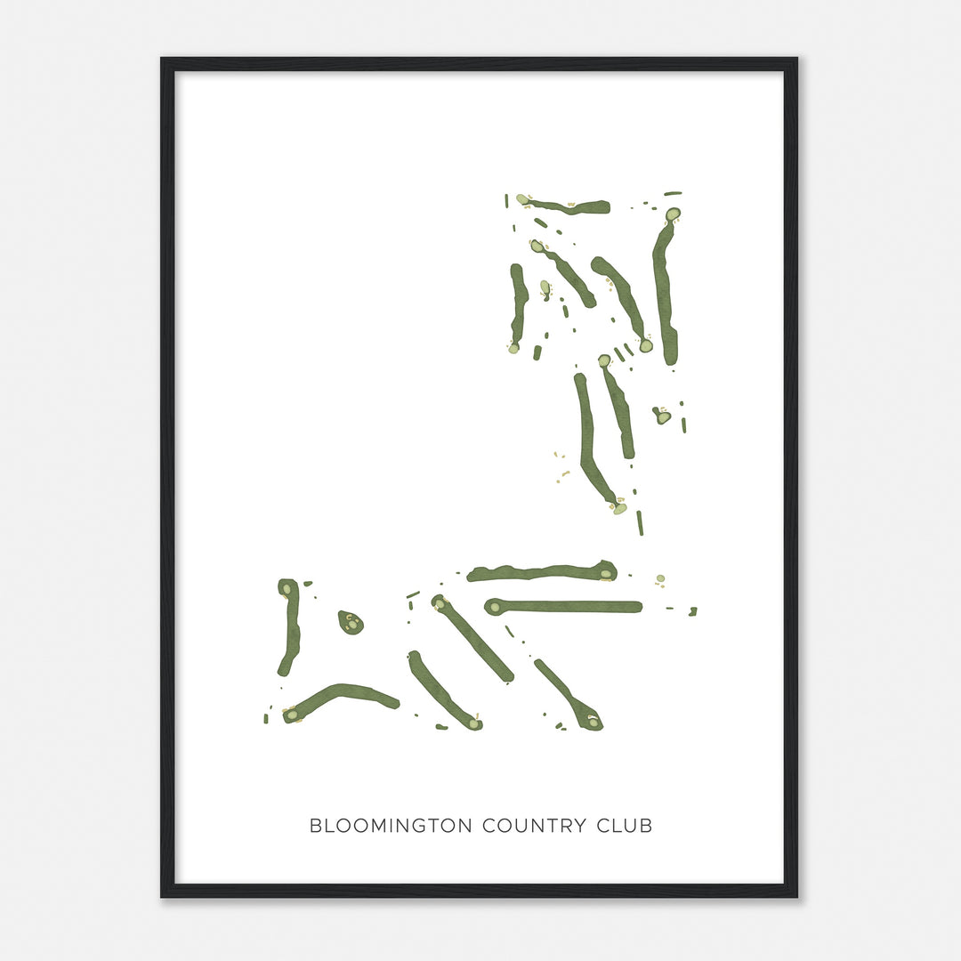 Print of Bloomington Country Club Modern Map