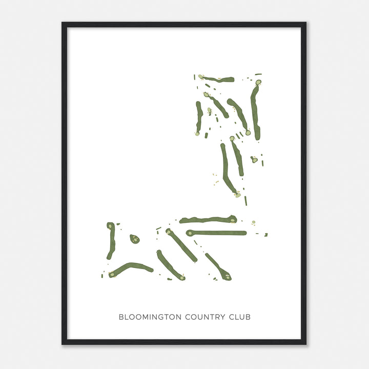 Print of Bloomington Country Club Modern Map