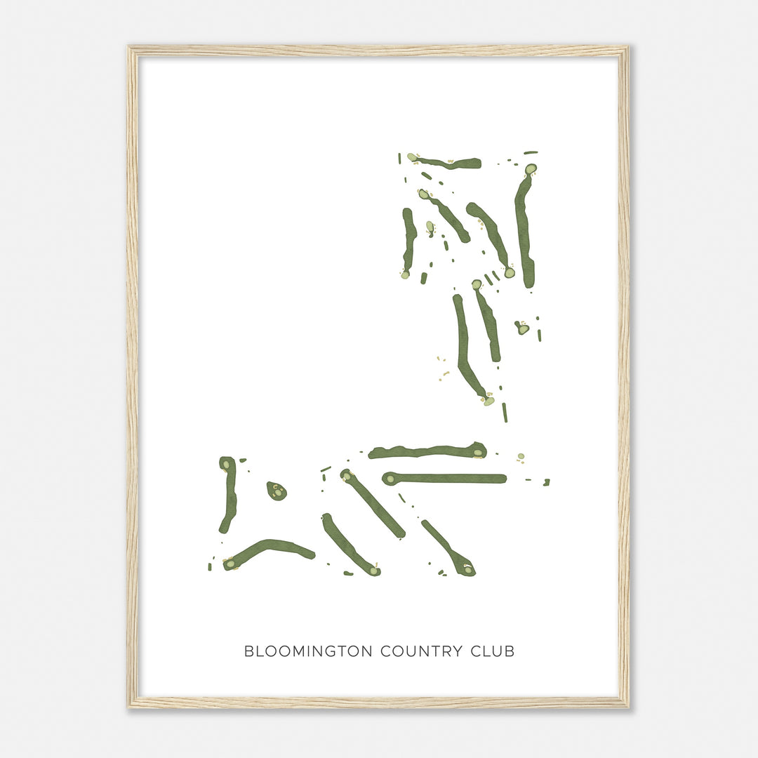 Print of Bloomington Country Club Modern Map