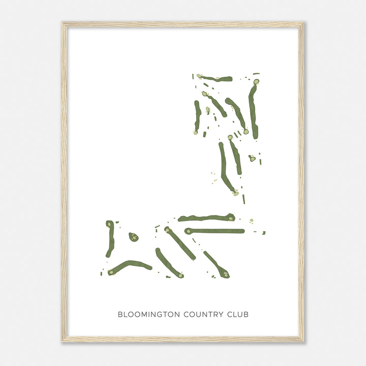 Print of Bloomington Country Club Modern Map