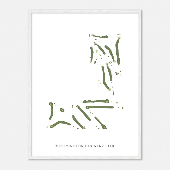 Print of Bloomington Country Club Modern Map
