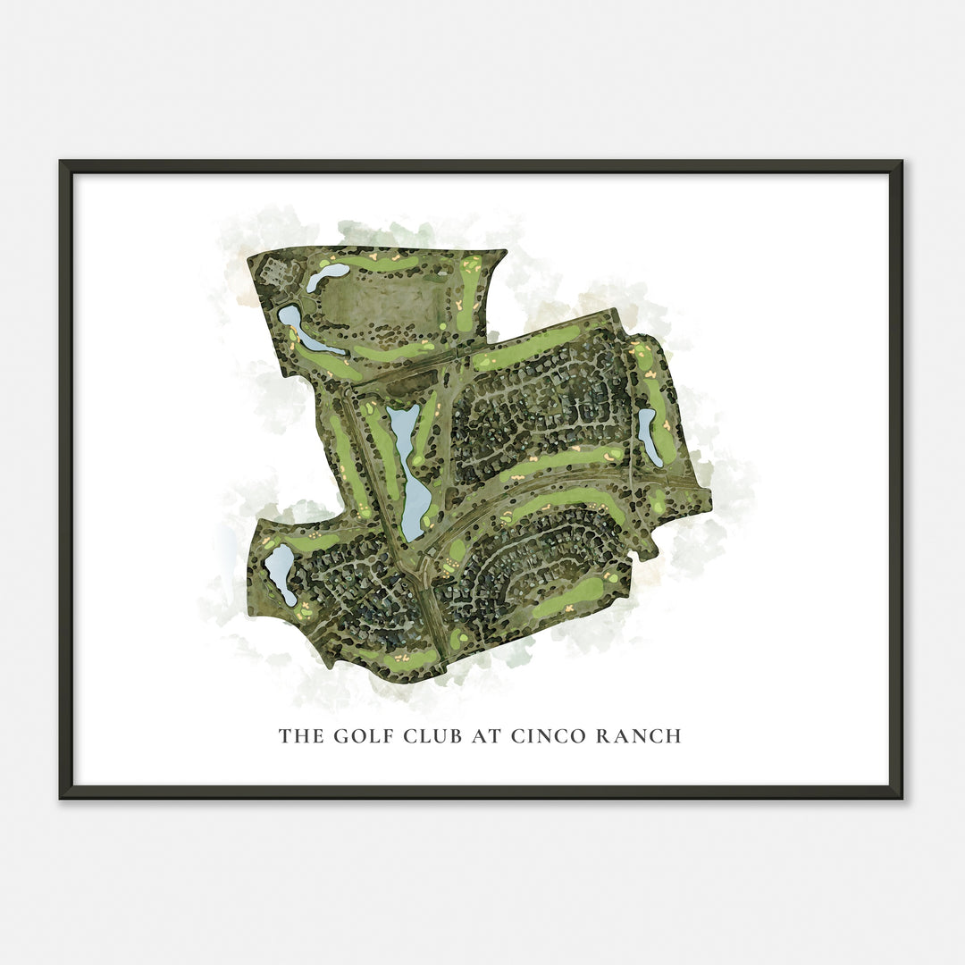 Print of The Golf Club At Cinco Ranch Classic Map