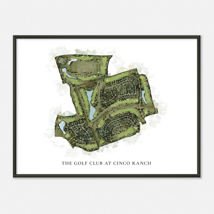 Print of The Golf Club At Cinco Ranch Classic Map
