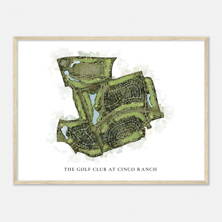 Print of The Golf Club At Cinco Ranch Classic Map