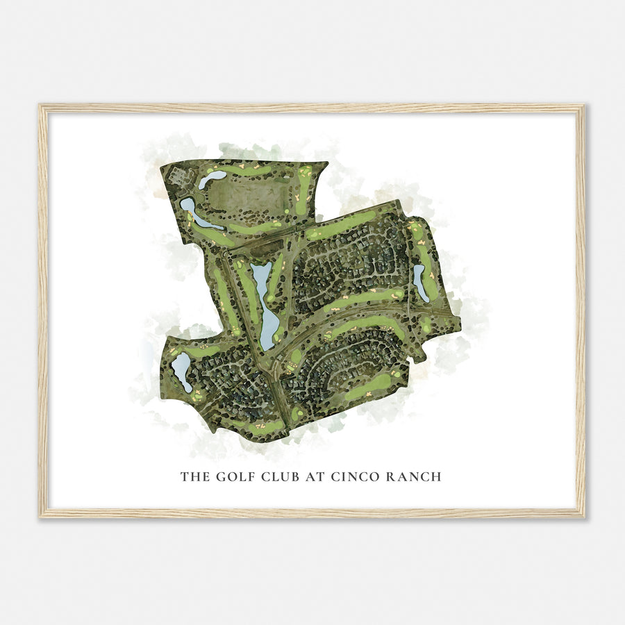 Print of The Golf Club At Cinco Ranch Classic Map