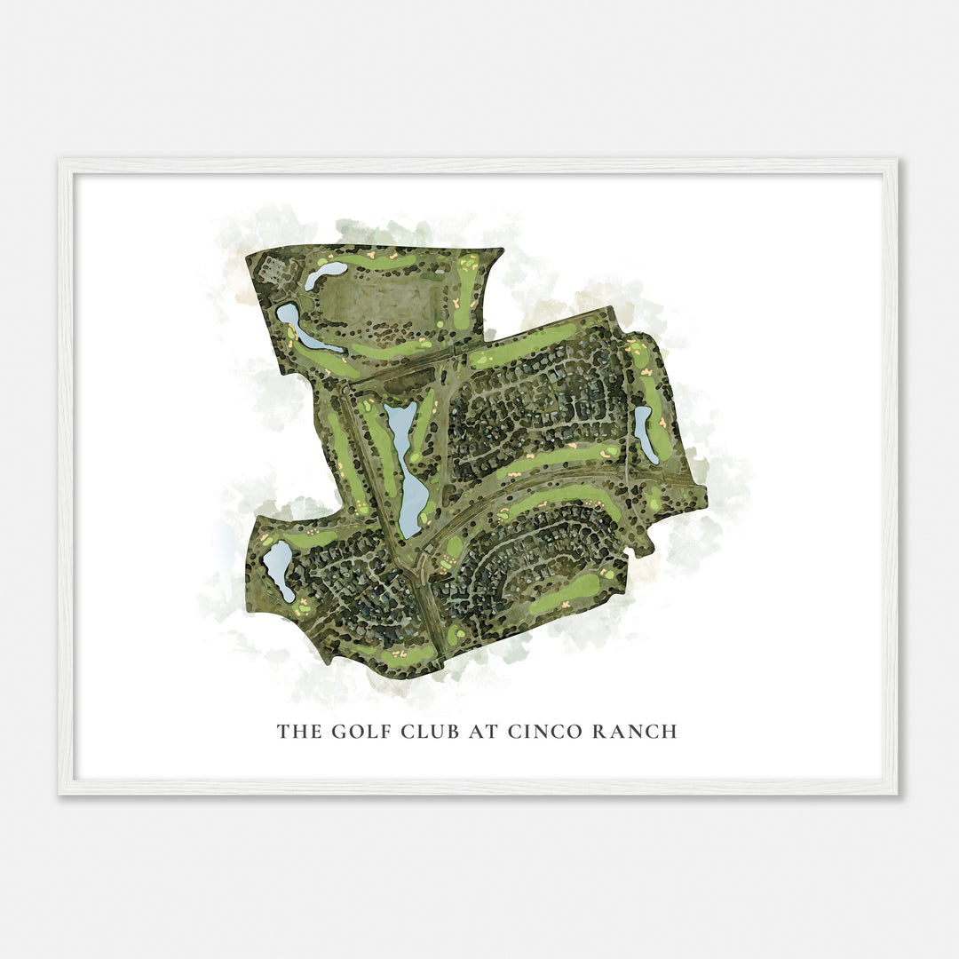 Print of The Golf Club At Cinco Ranch Classic Map