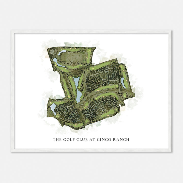 Print of The Golf Club At Cinco Ranch Classic Map