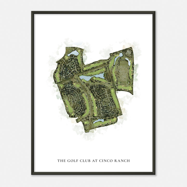 Print of The Golf Club At Cinco Ranch Classic Map