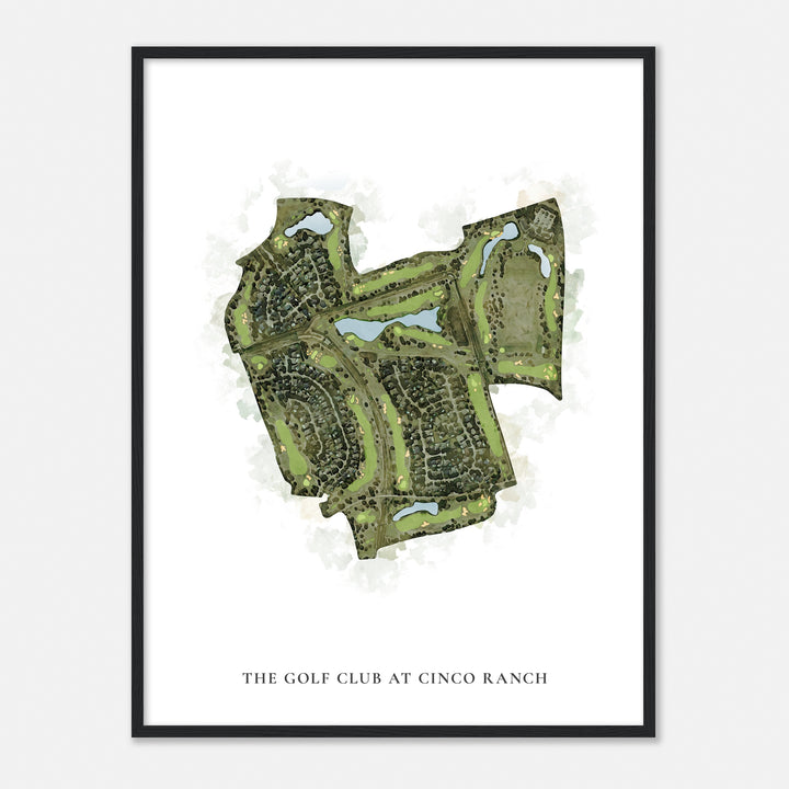Print of The Golf Club At Cinco Ranch Classic Map