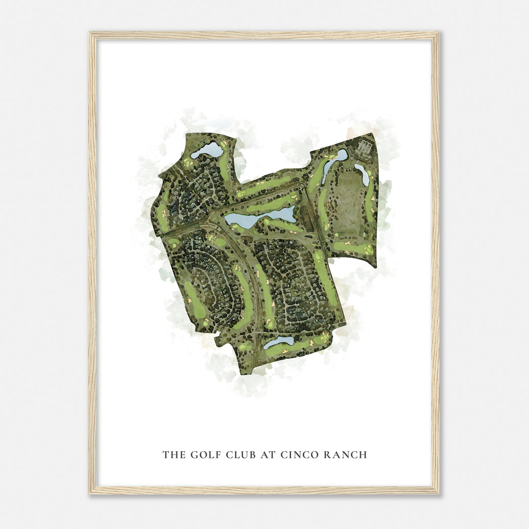 Print of The Golf Club At Cinco Ranch Classic Map