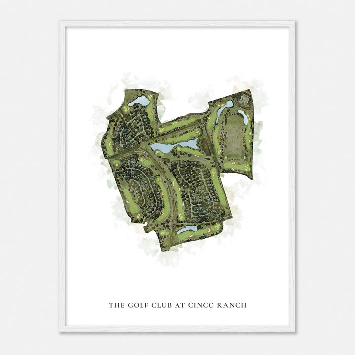 Print of The Golf Club At Cinco Ranch Classic Map