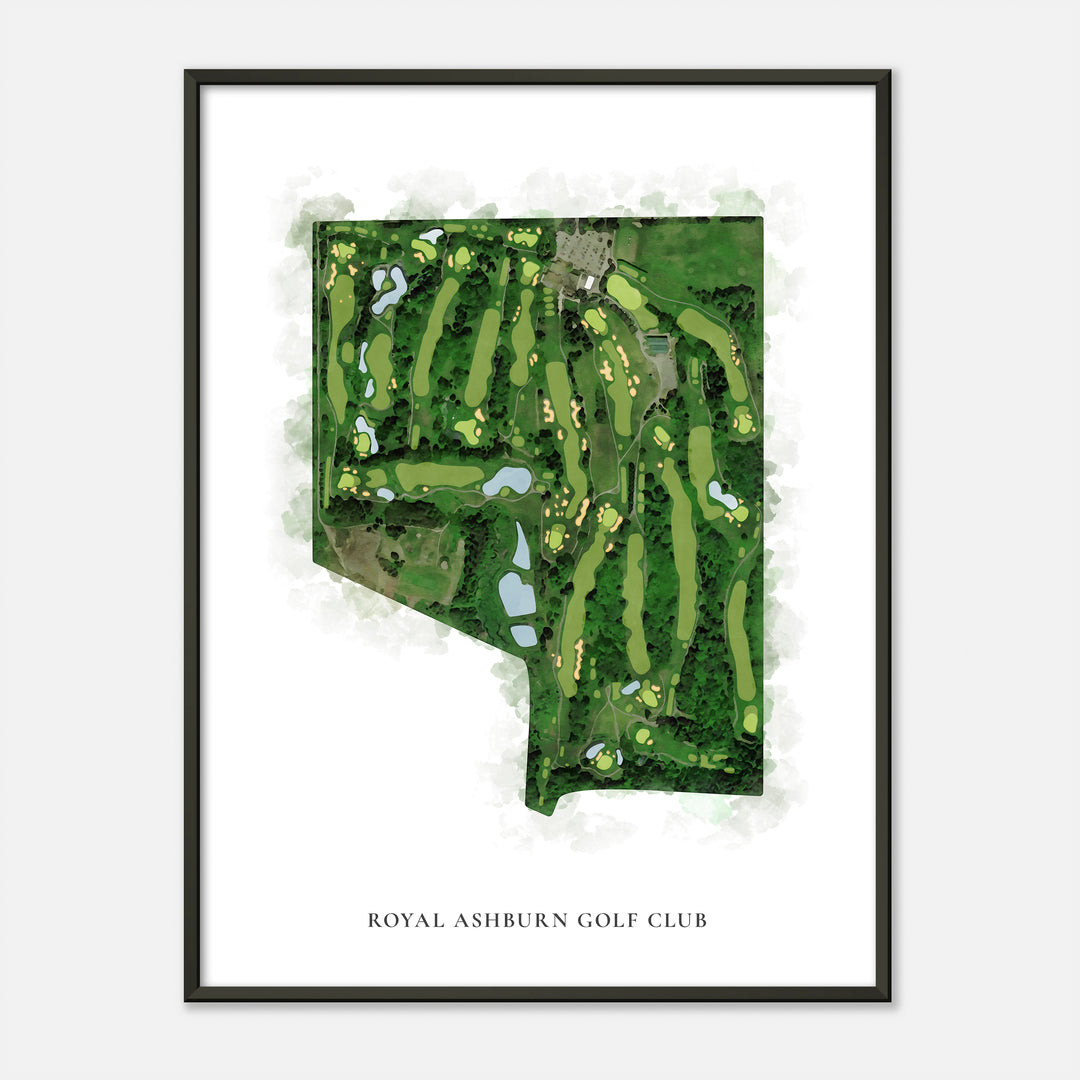 Print of Royal Ashburn Golf Club Classic Map