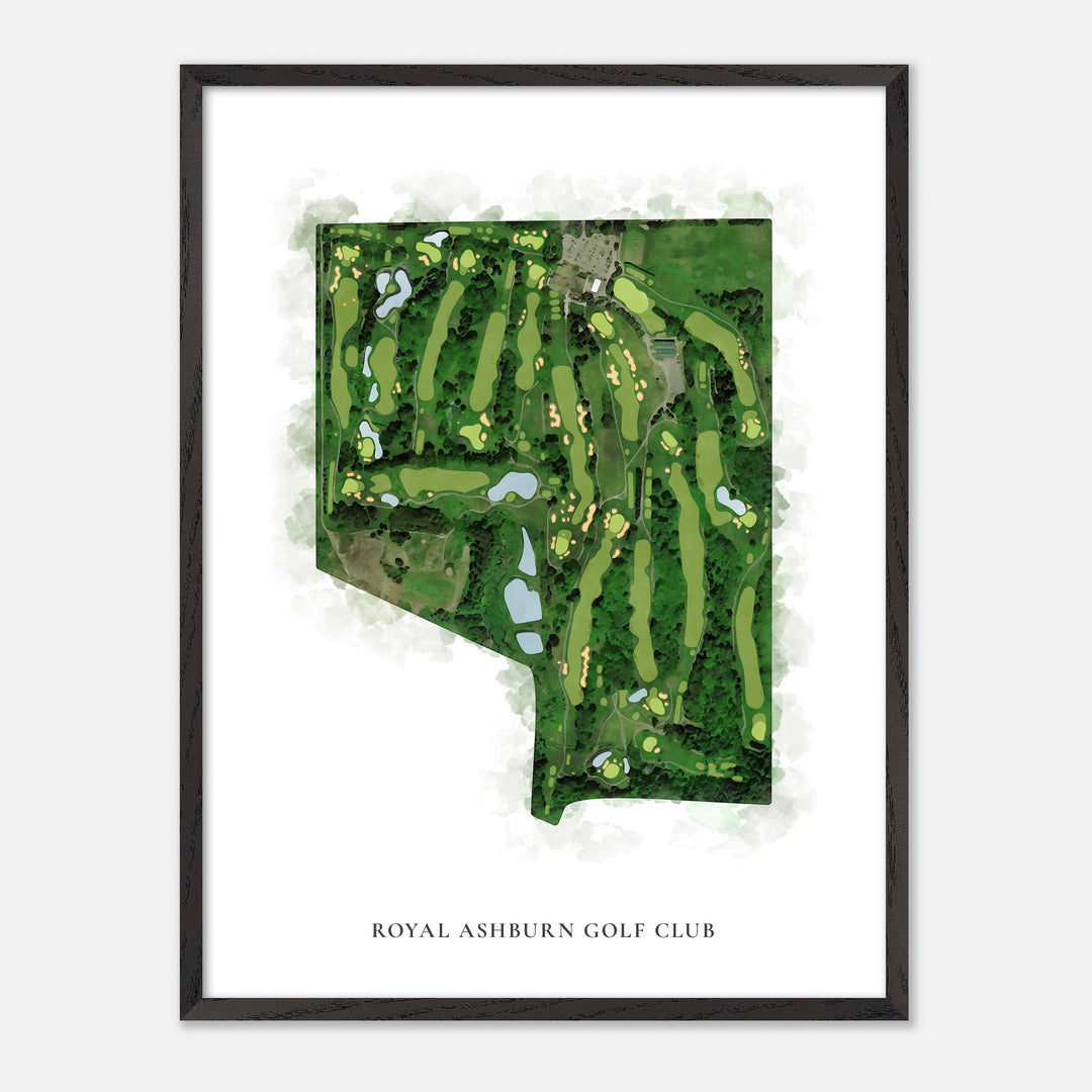 Print of Royal Ashburn Golf Club Classic Map