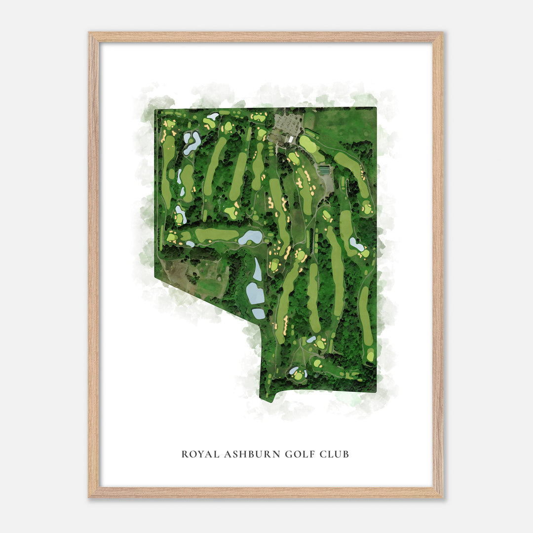 Print of Royal Ashburn Golf Club Classic Map