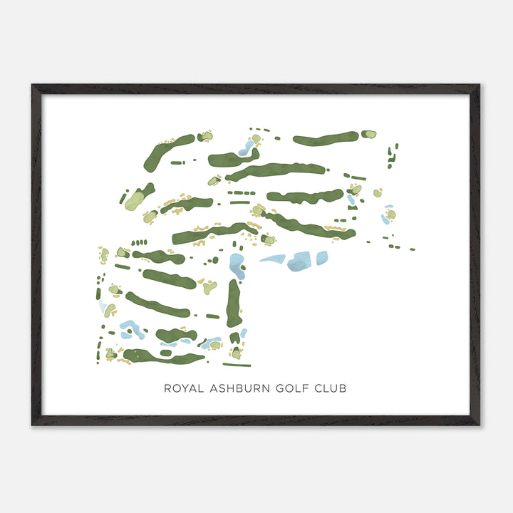 Print of Royal Ashburn Golf Club Modern Map