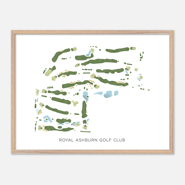 Print of Royal Ashburn Golf Club Modern Map