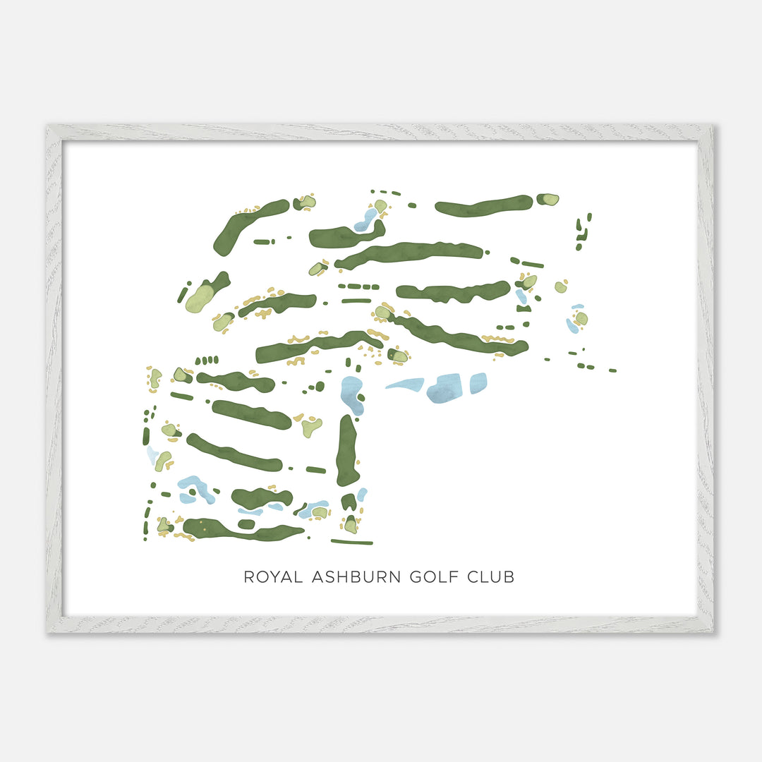 Print of Royal Ashburn Golf Club Modern Map