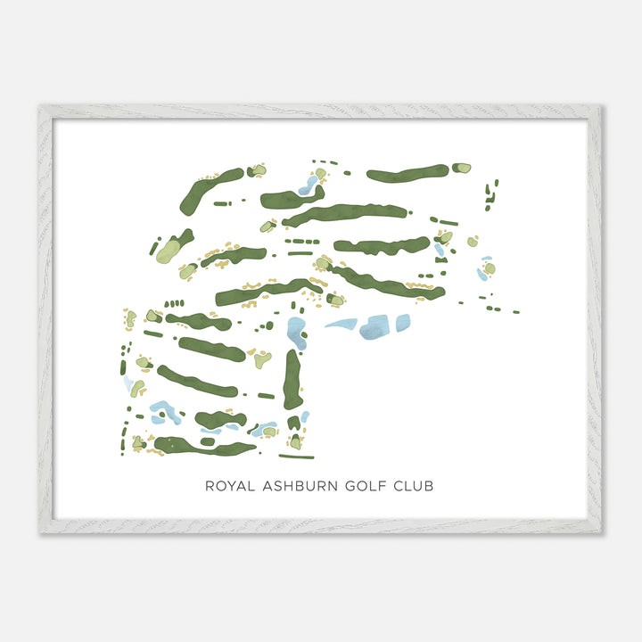 Print of Royal Ashburn Golf Club Modern Map
