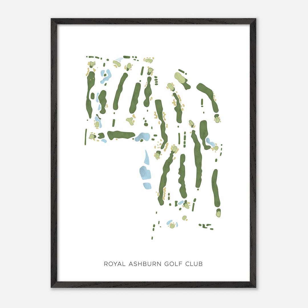 Print of Royal Ashburn Golf Club Modern Map