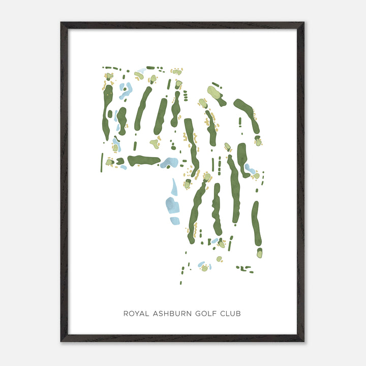 Print of Royal Ashburn Golf Club Modern Map
