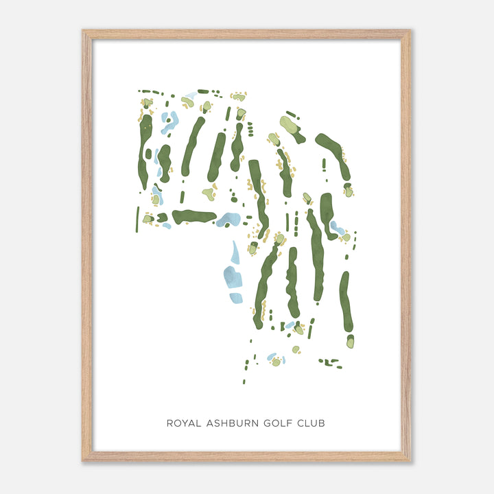 Print of Royal Ashburn Golf Club Modern Map
