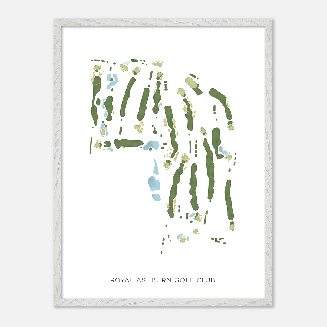 Print of Royal Ashburn Golf Club Modern Map