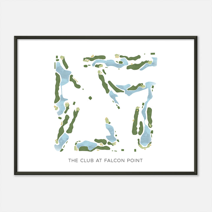 Print of The Club At Falcon Point Modern Map