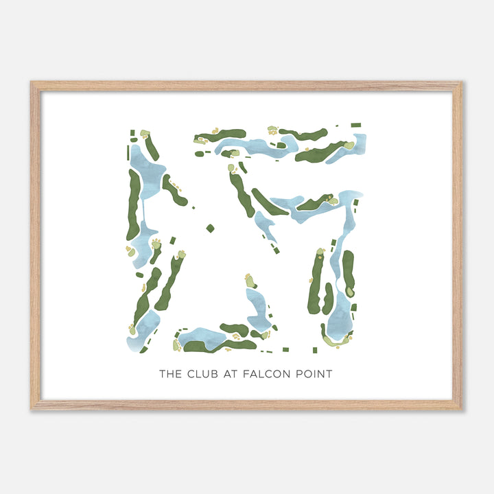 Print of The Club At Falcon Point Modern Map