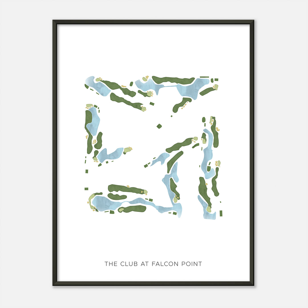 Print of The Club At Falcon Point Modern Map