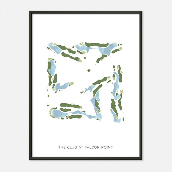 Print of The Club At Falcon Point Modern Map