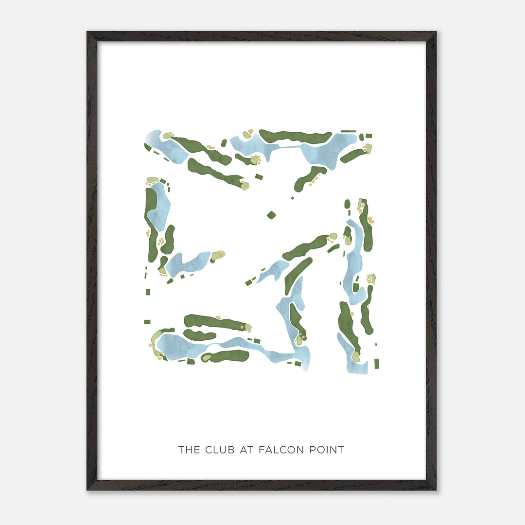 Print of The Club At Falcon Point Modern Map