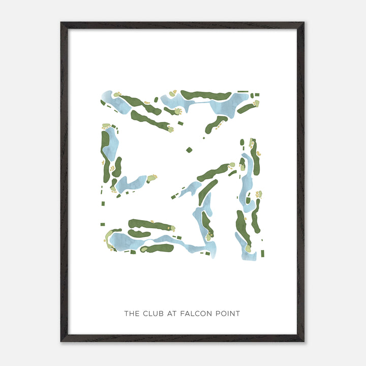 Print of The Club At Falcon Point Modern Map