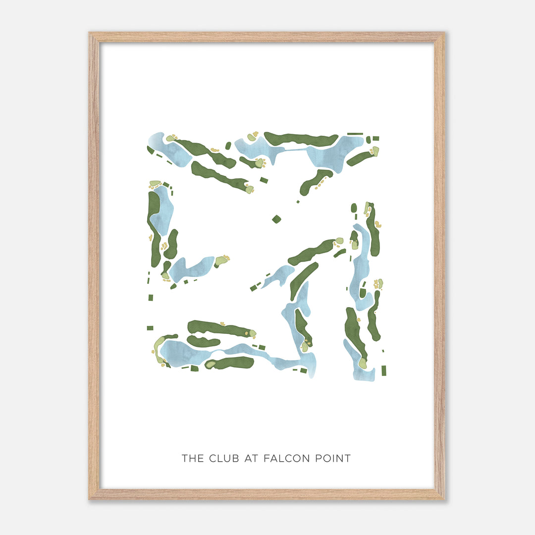 Print of The Club At Falcon Point Modern Map