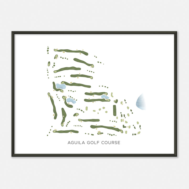 Print of Aguila Golf Course Modern Map