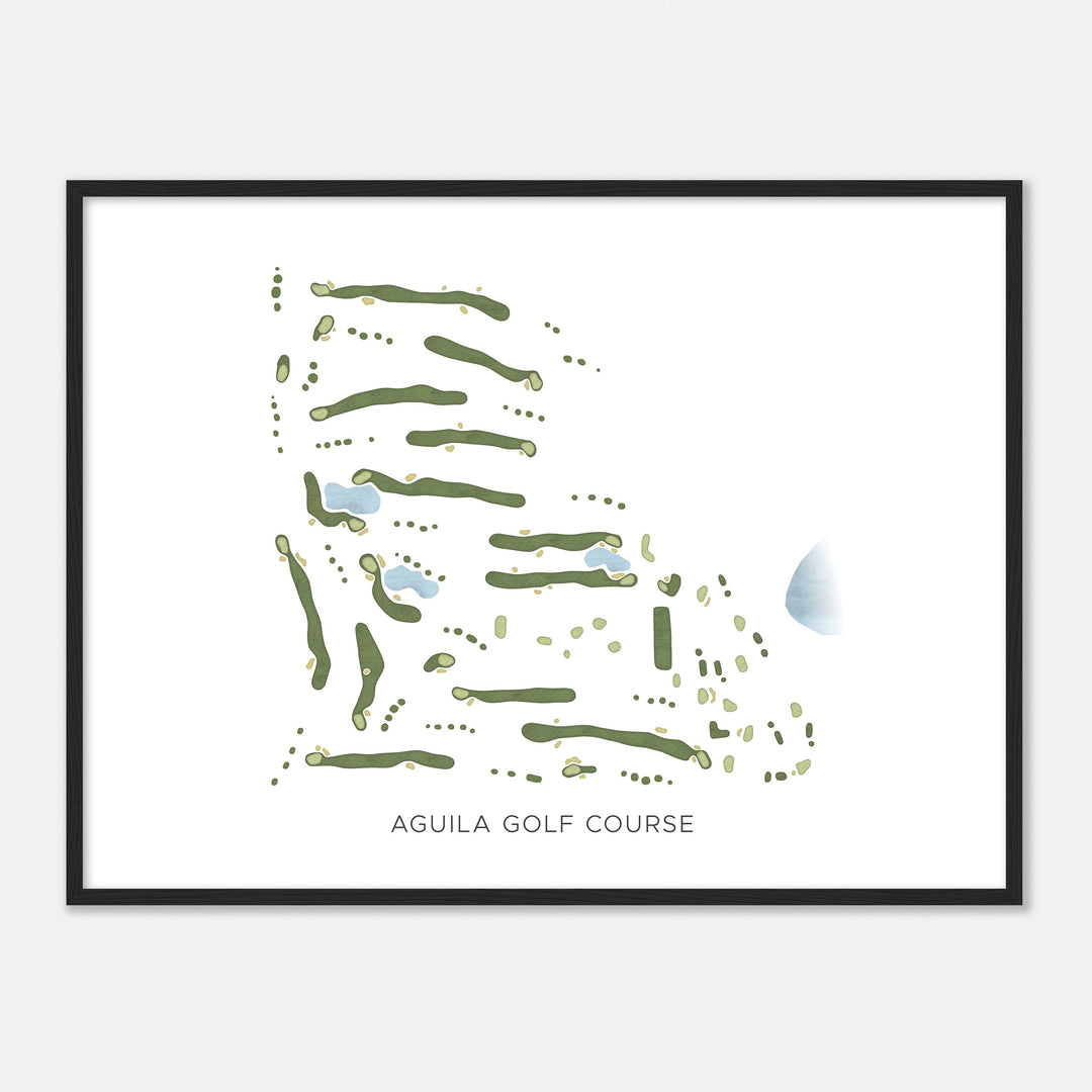 Print of Aguila Golf Course Modern Map